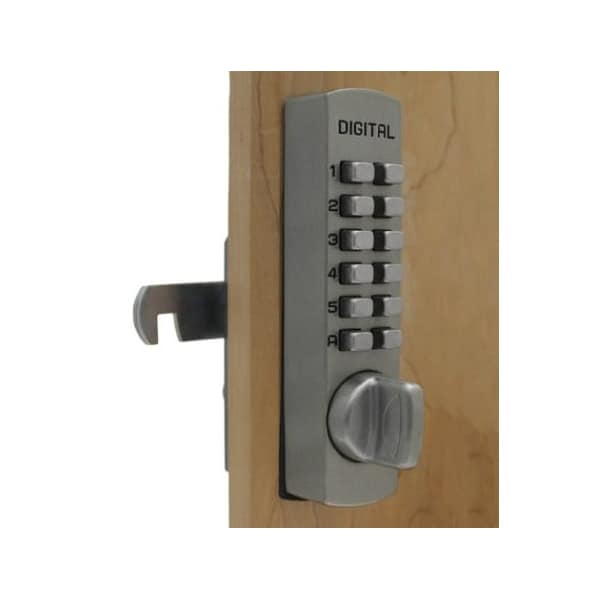 Mechanical Surface Mount Keyless Digital Combination Cam Cabinet Lock Satin Nickel